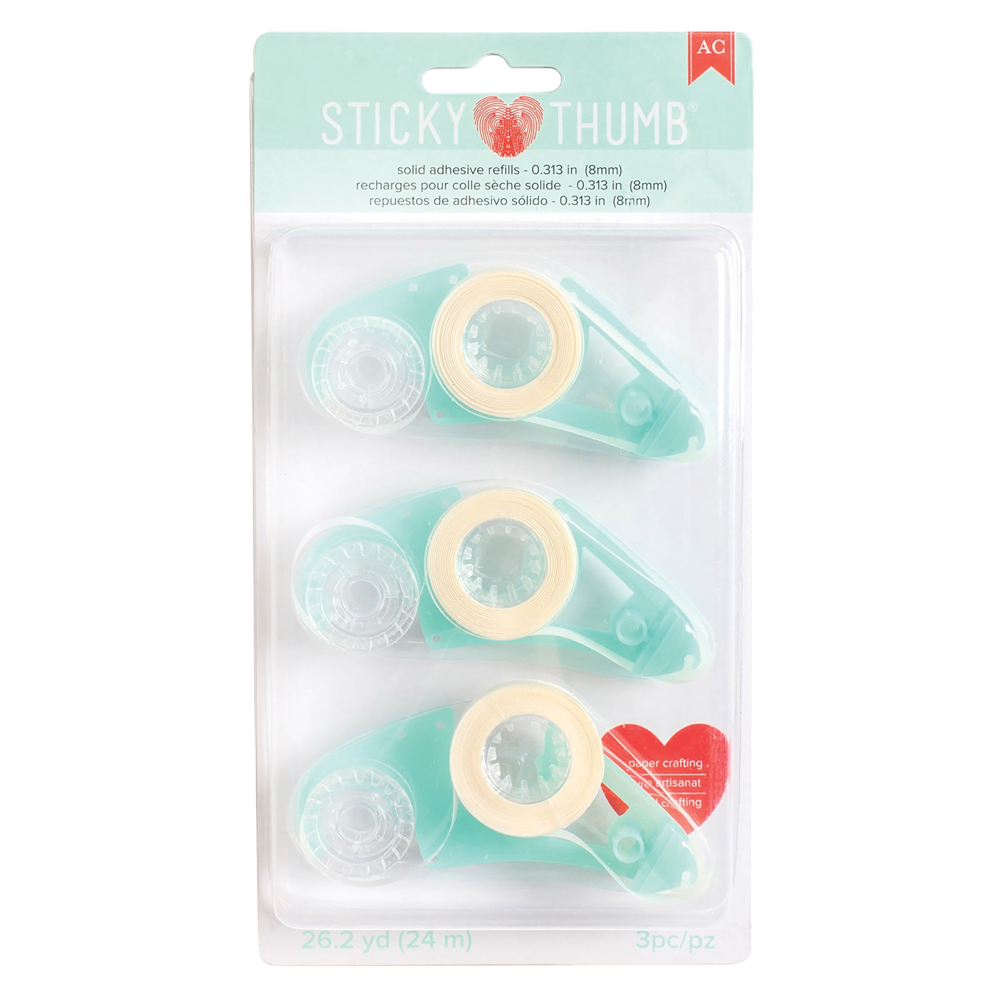 Sticky Thumb Solid Adhesive Runner or Refills