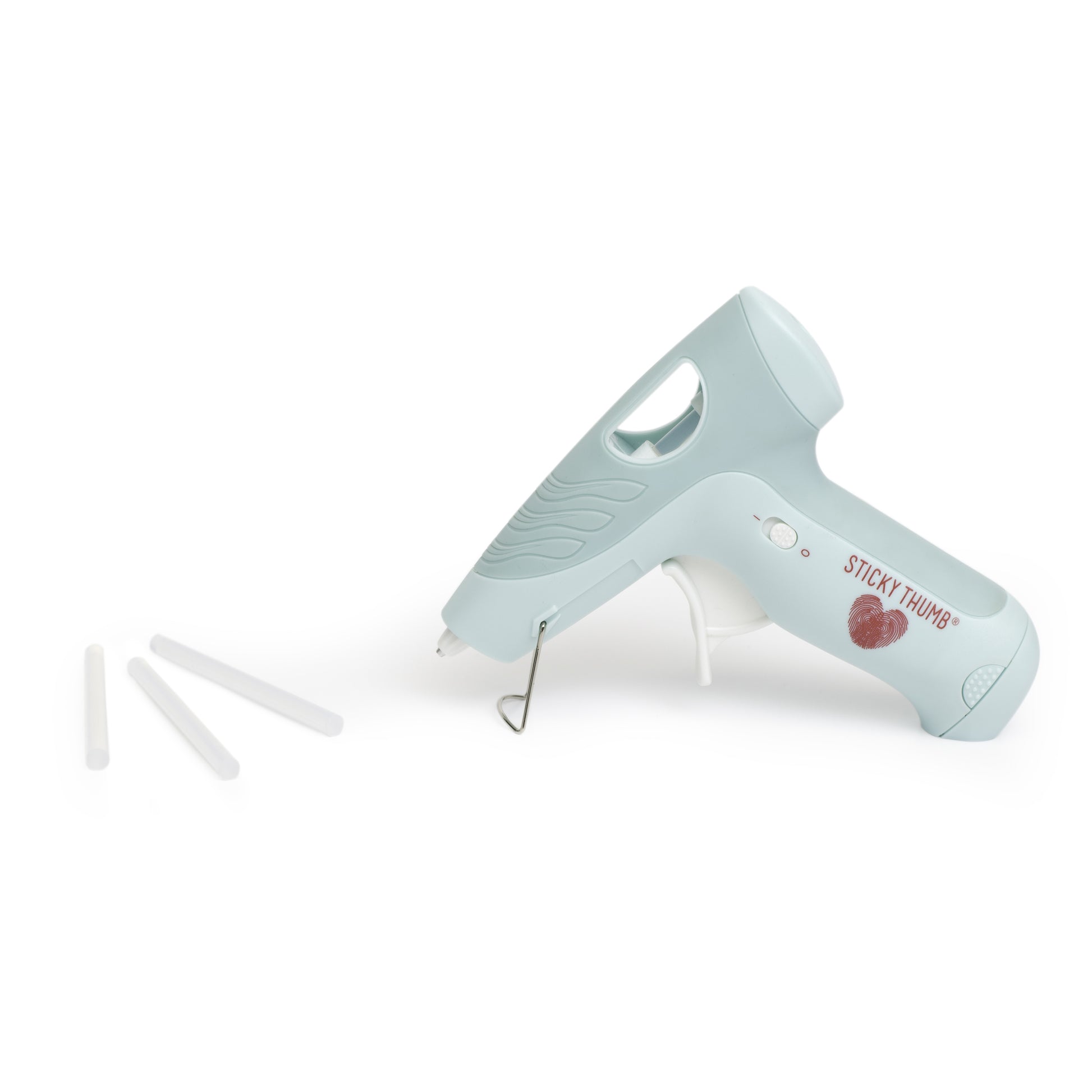 Sticky Thumb Cordless Mini Hot Glue Gun, High Temp