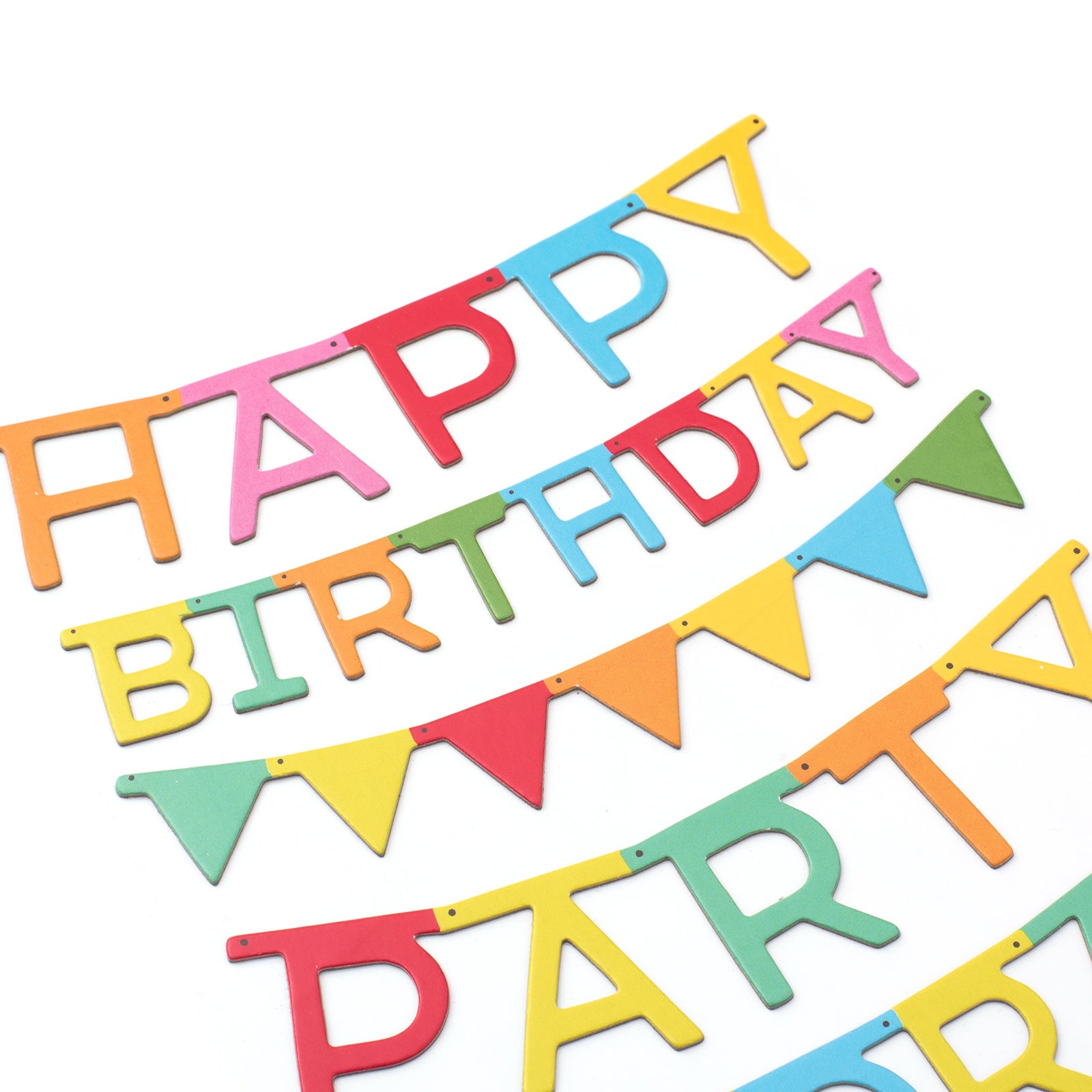 Pebbles Happy Hooray Thickers - Phrases & Banners, 18 stickers