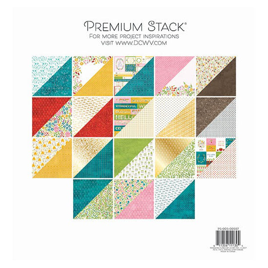 DCWV Double-Sided 12x12" Cardstock Stack - Watercolor Garden