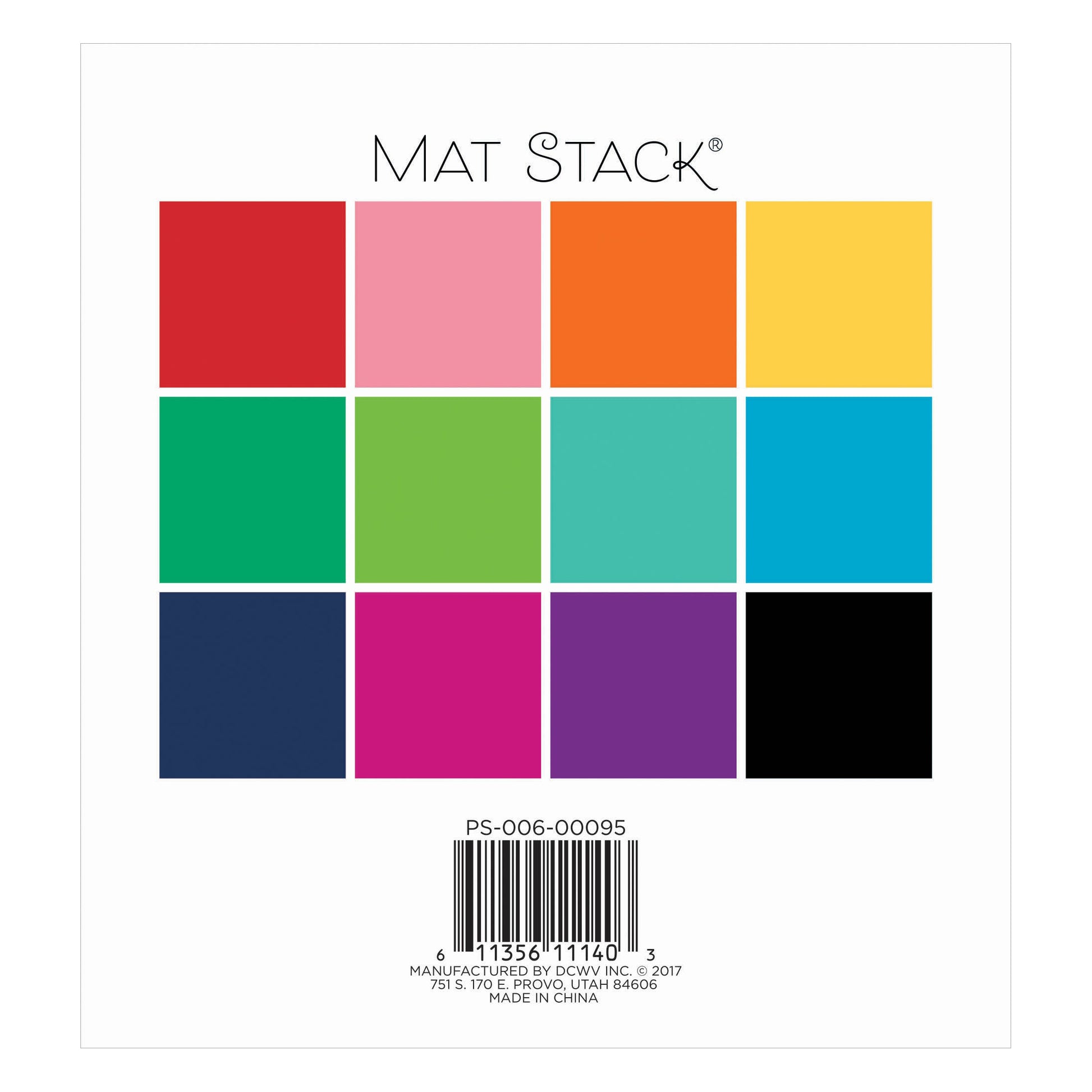 DCWV 6x6" Cardstock Stack - Textured Solid Brights
