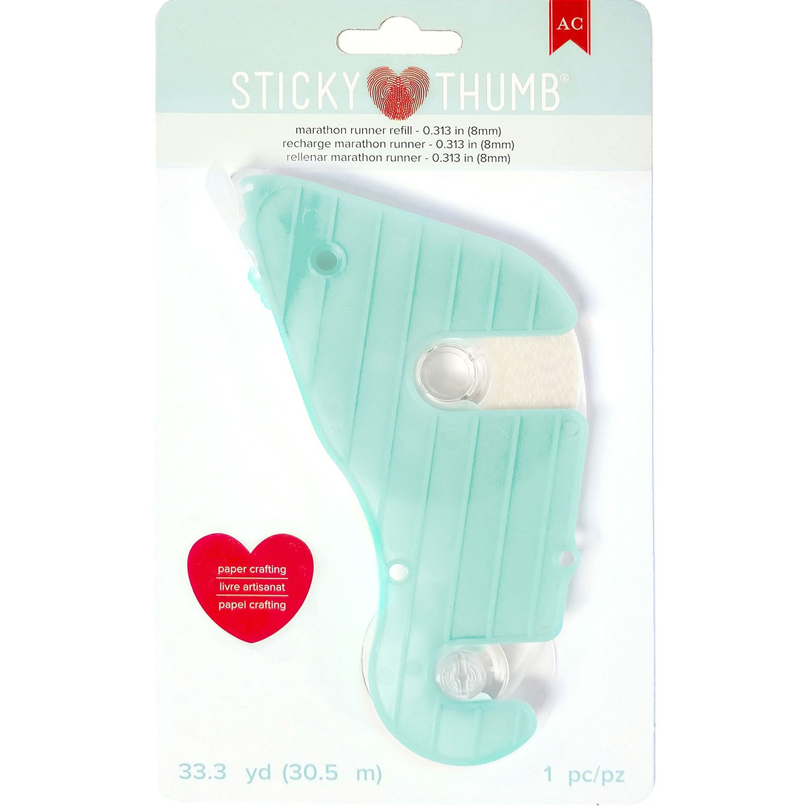 American Crafts Sticky Thumb 100 ft Marathon Runner Adhesive Refill