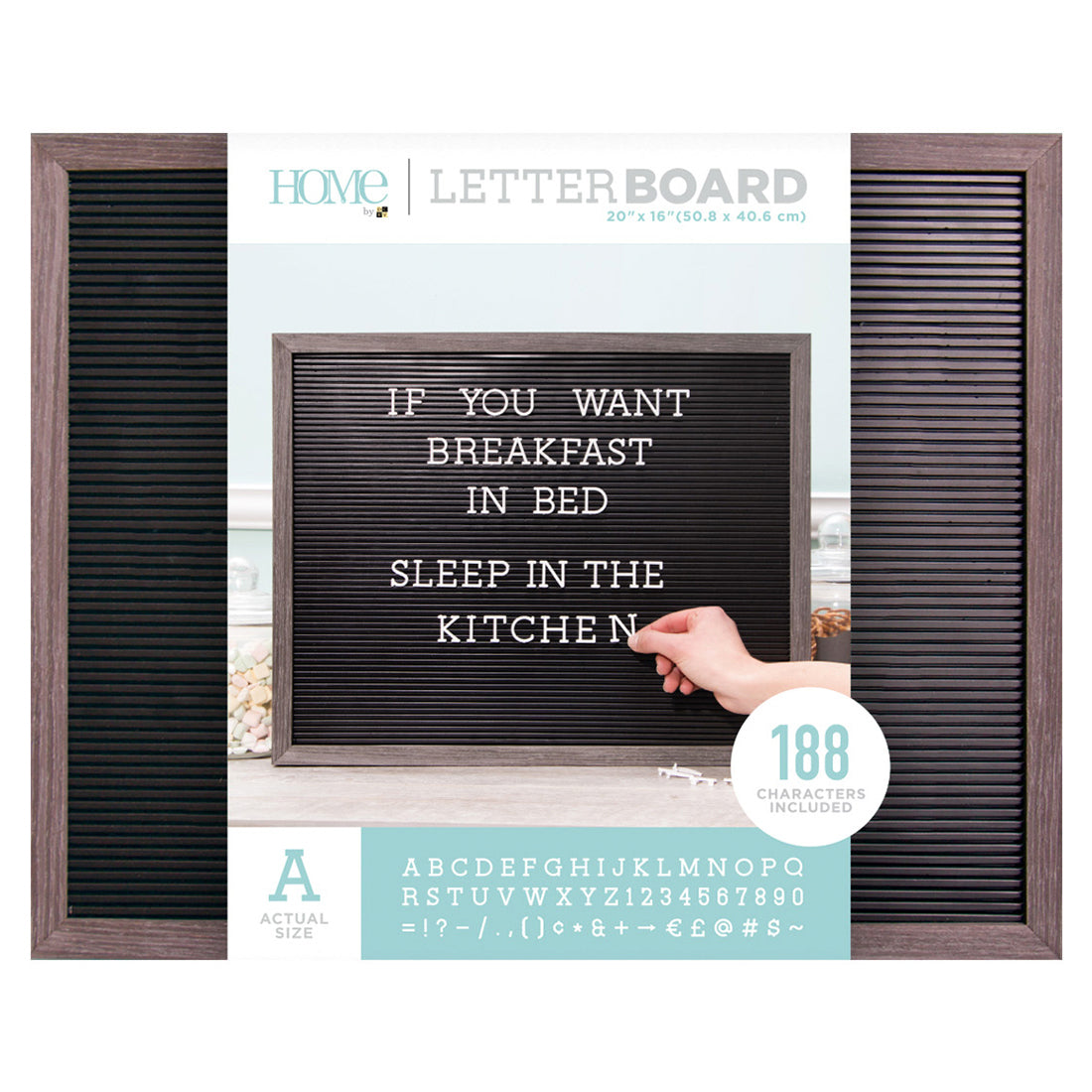 DCWV Framed Black Letterboard