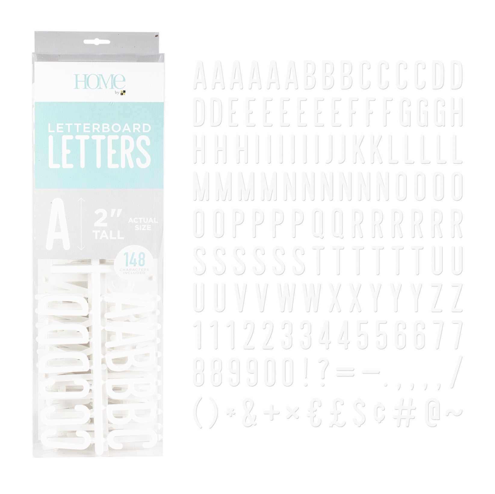 DCWV Letterboard 2" Letter Set - Available in Assorted Styles