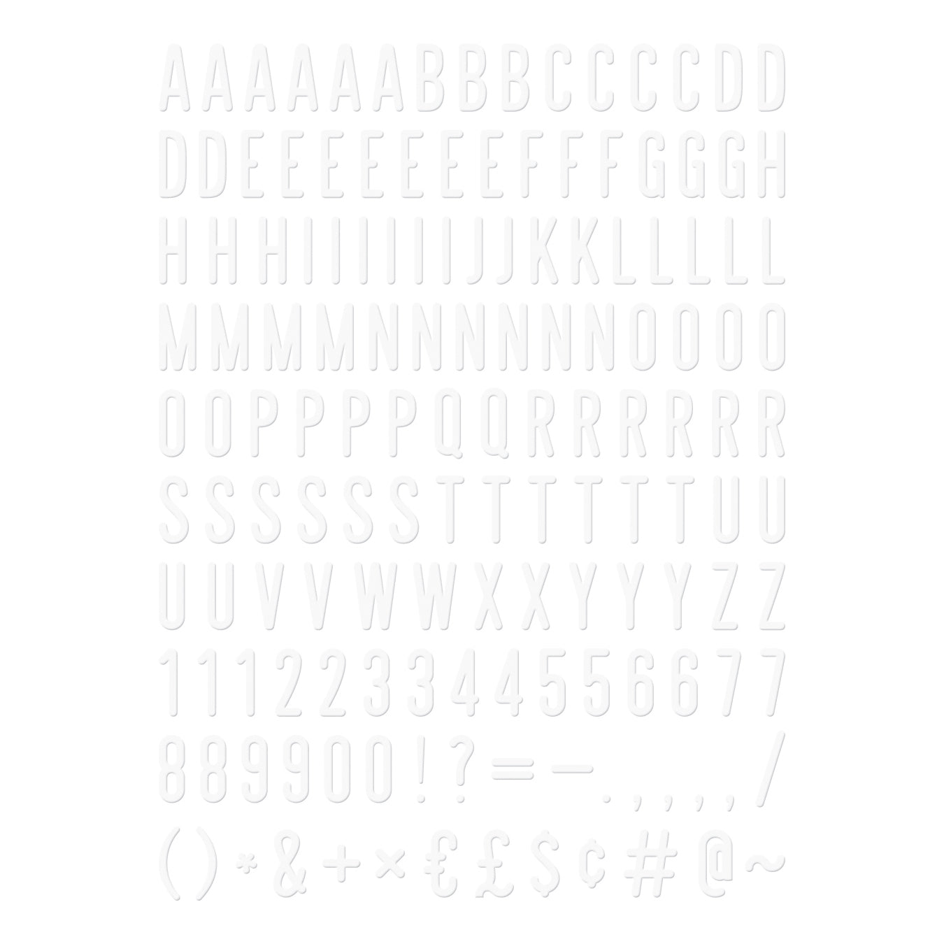 DCWV Letterboard 2" Letter Set - Available in Assorted Styles