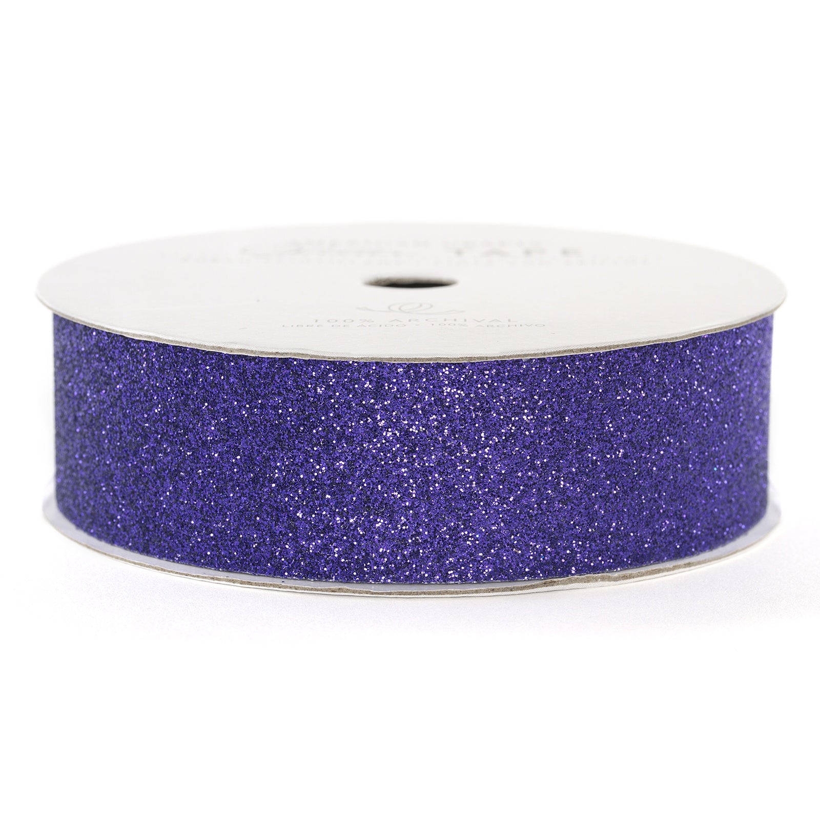American Crafts Glitter Paper Tape - Plum, 0.875" x 3 yards