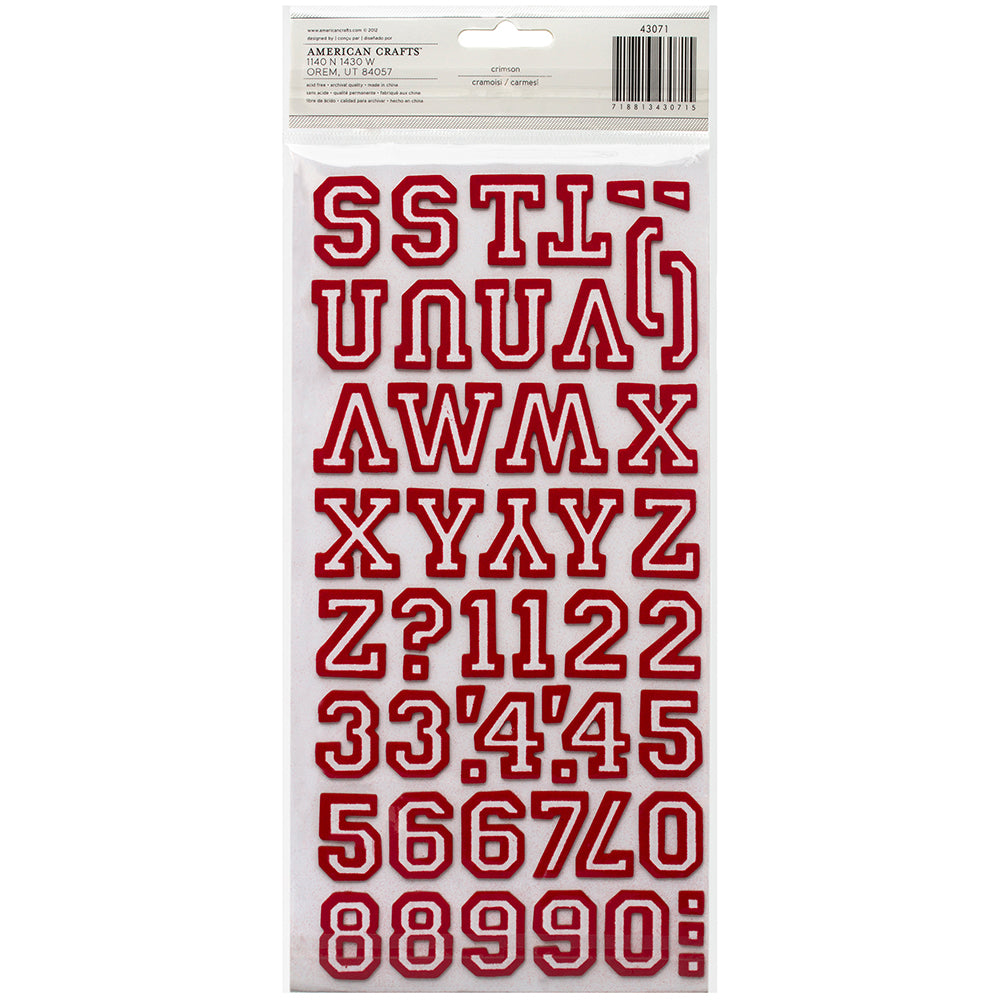 American Crafts Bold Lettres De L'alphabet Mega Pack, 11.9 X