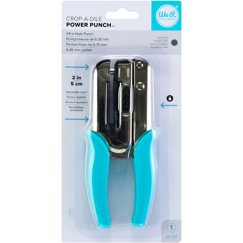 We R Makers Crop-A-Dile Single Hole Power Punch – American Crafts