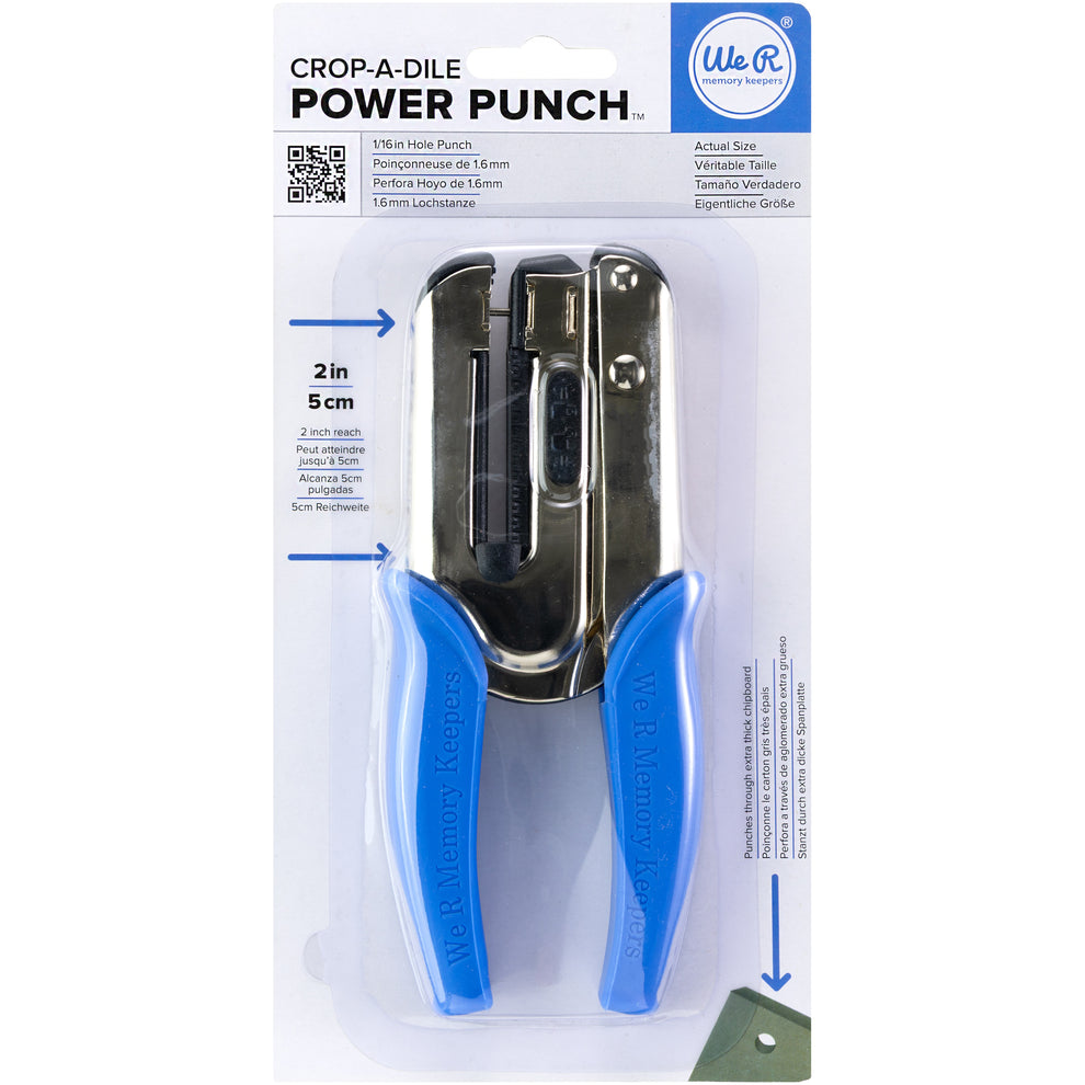 We R Makers Crop-A-Dile Single Hole Power Punch – American Crafts