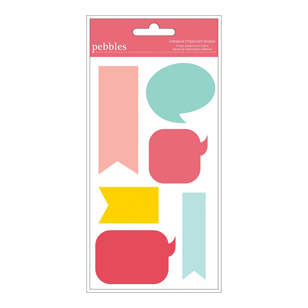 Love You More/Girl Self - Adhesive Chipboard 12 Pack - Shapes