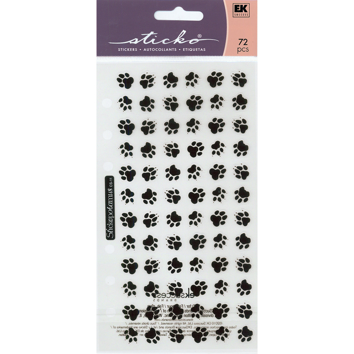 Sticko Stickers - Animal Tracks, 72pcs