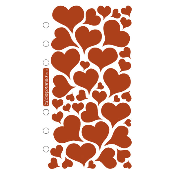 Sticko Stickers - Foil Hearts, 41pcs