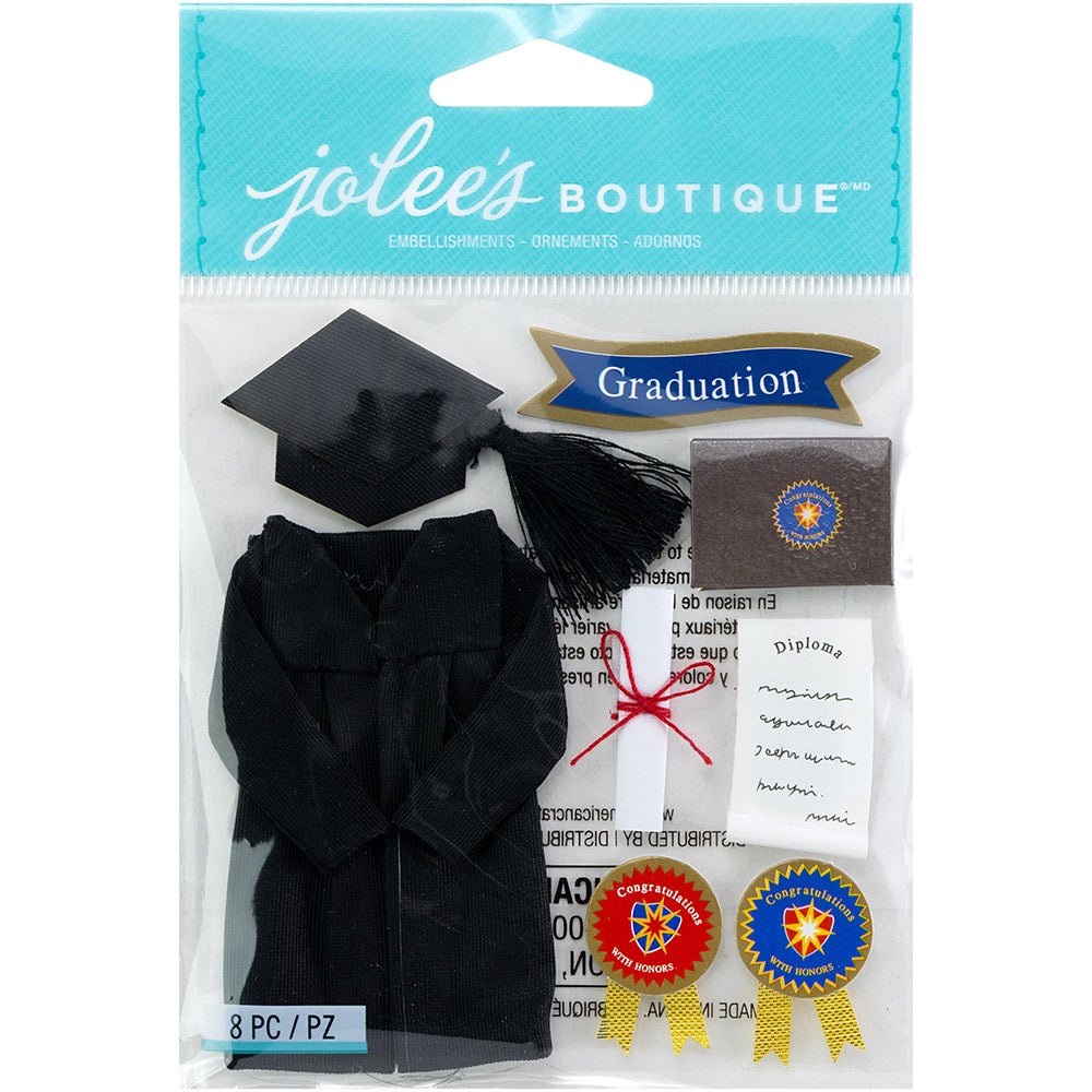 Jolee's Boutique Stickers - Graduation, 8pcs