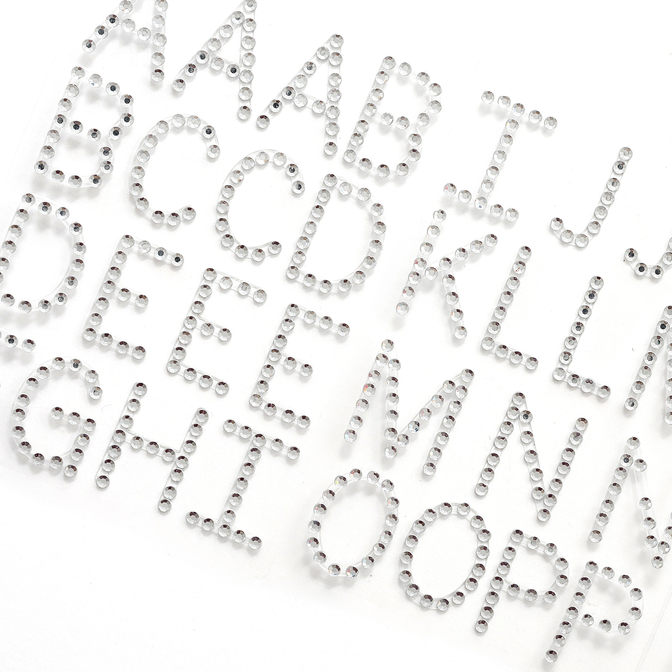 We R Gem Alpha Stickers - 46 Rhinestone Letters