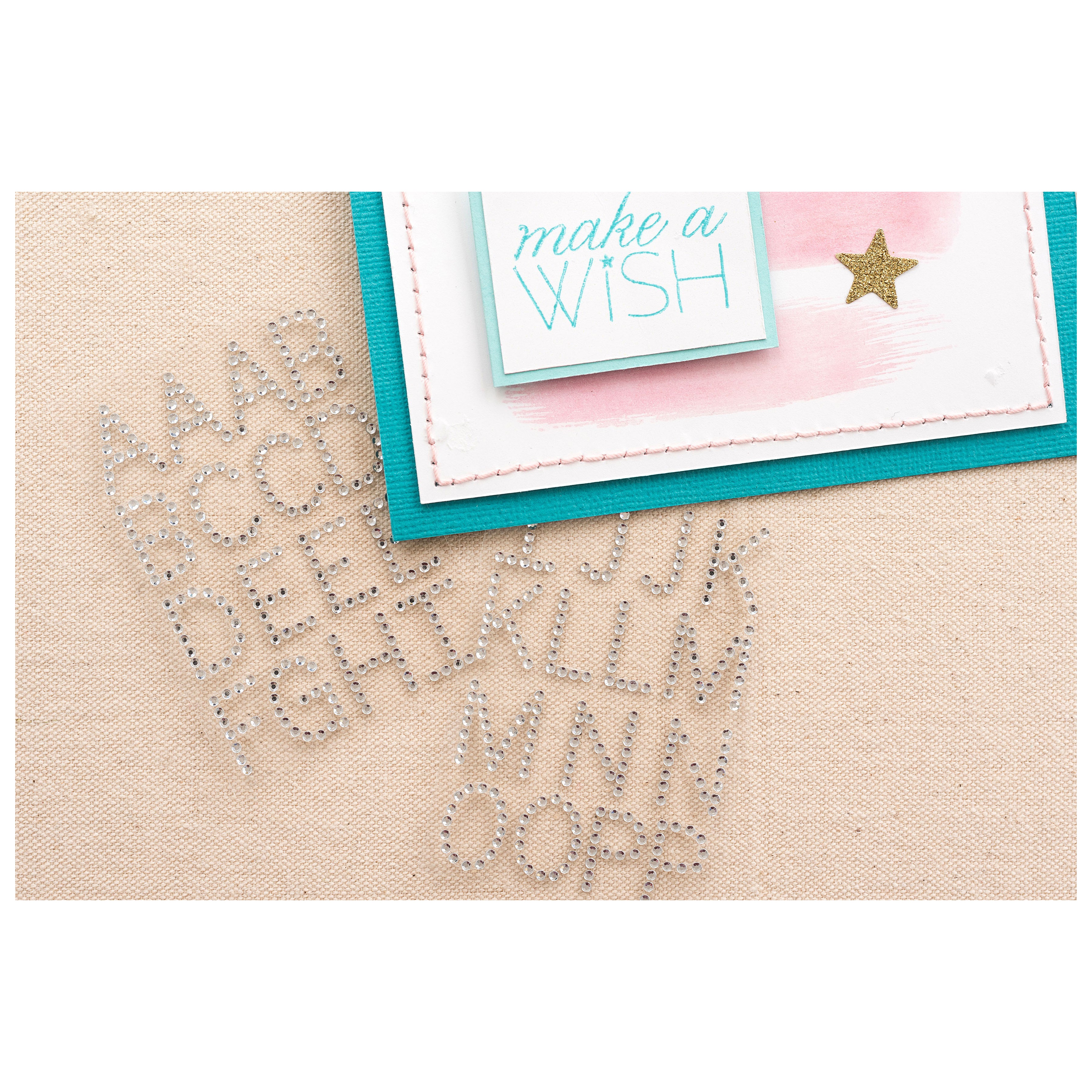 We R Gem Alpha Stickers - 46 Rhinestone Letters