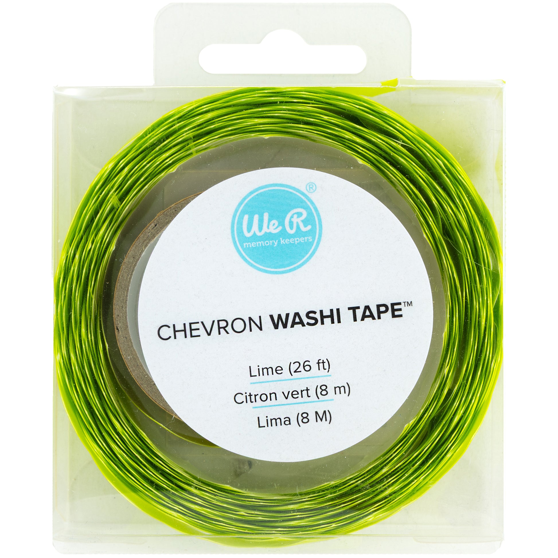 We R Makers 7/8" Lime Chevron Washi Tape Roll