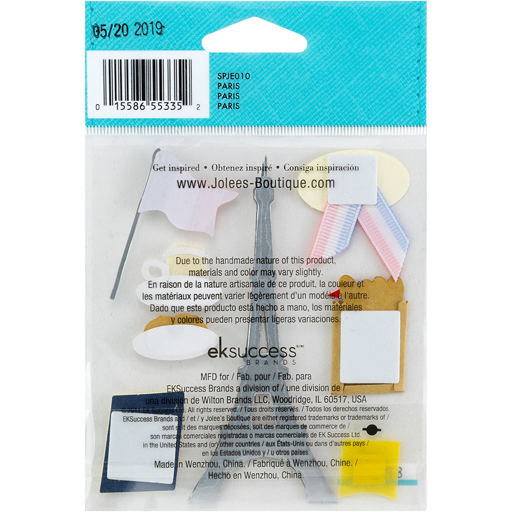 Jolee's Boutique Dimensional Stickers - Paris, 8pcs