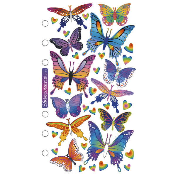Sticko Stickers - Foil Butterflies, 34pcs