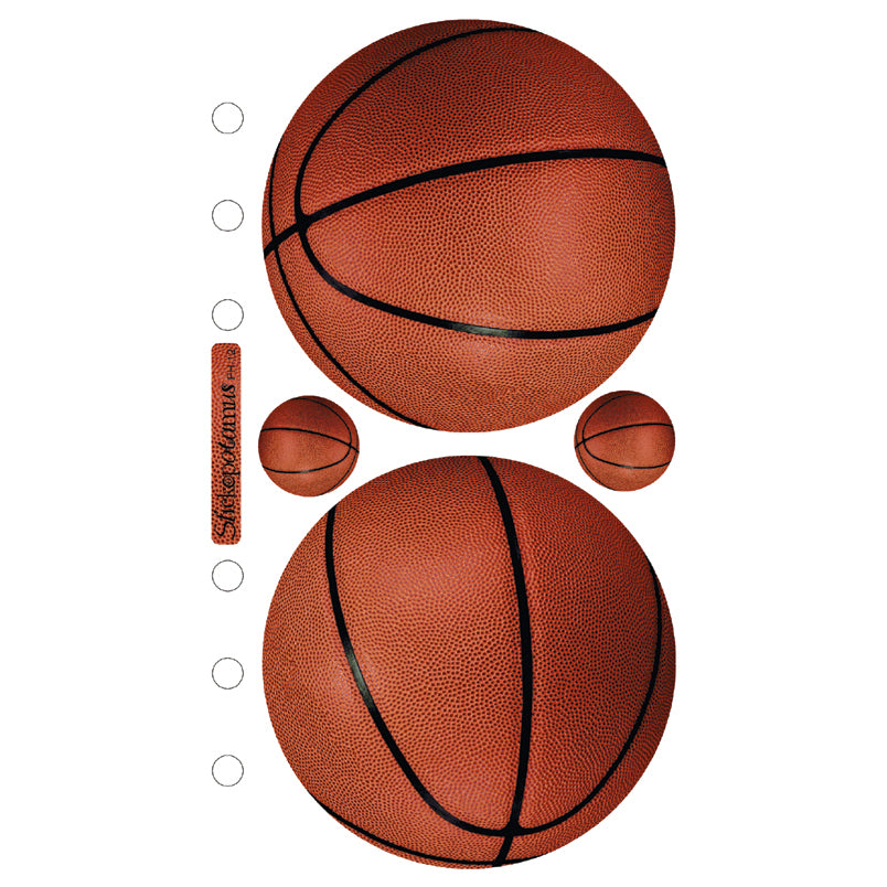 Sticko Stickers - Basketballs, 4pcs