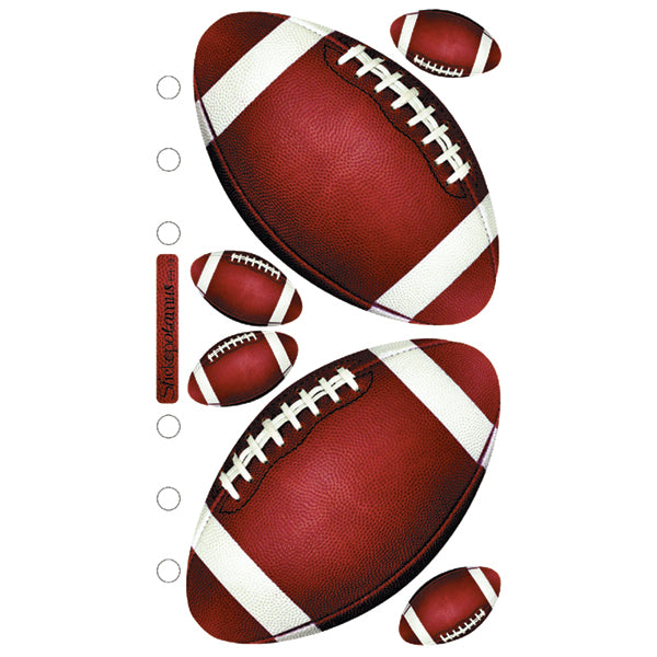 Sticko Stickers - Footballs, 6pcs