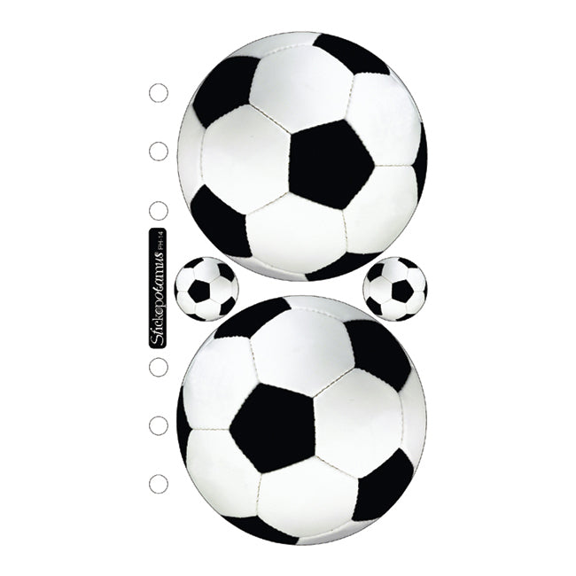 Sticko Stickers - Soccer Balls, 4pcs