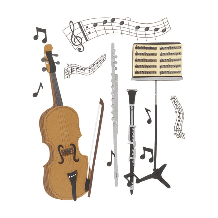 Jolee's Boutique Musical Trio Dimensional Sticker Set