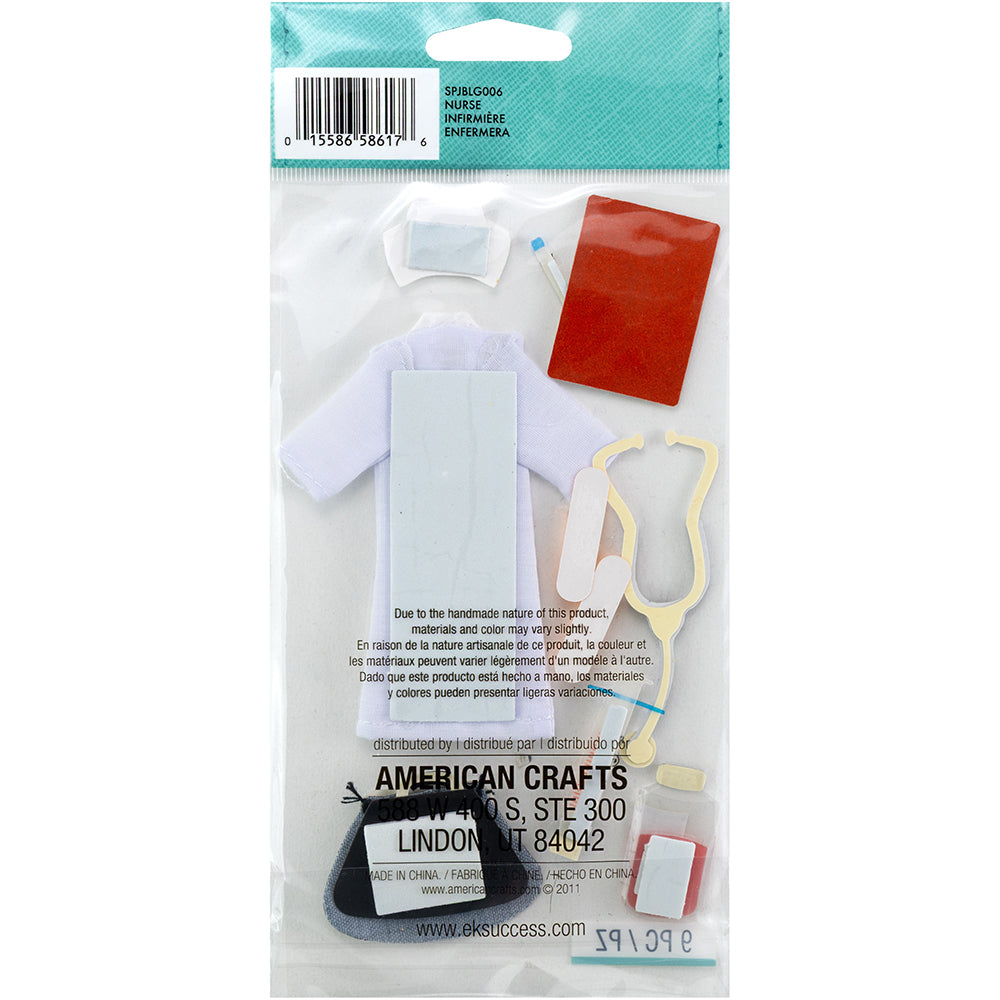 Jolee's Boutique Le Grande Dimensional Stickers - Nurse, 9pcs