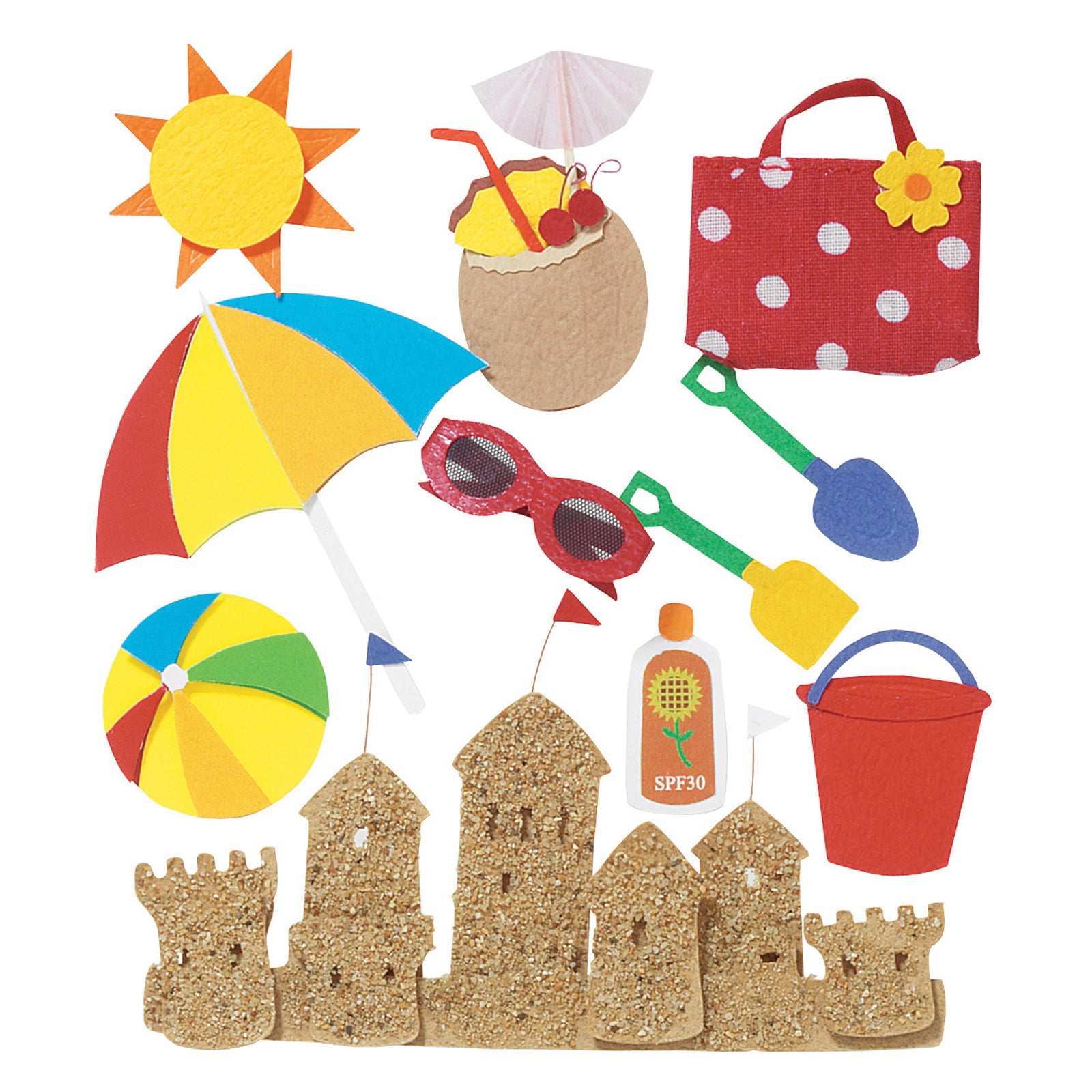 Jolee's Boutique Fun at the Beach Dimensional Sticker Set