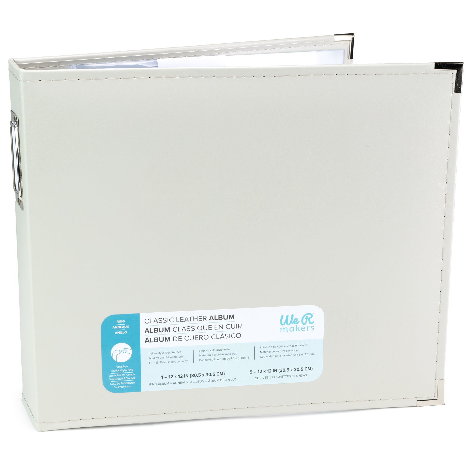 We R Makers 12x12" Faux Leather D-Ring Photo Album