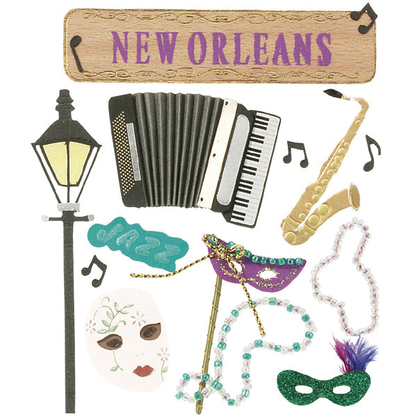 Jolee's Boutique Dimensional Stickers - Paris, 8pcs
