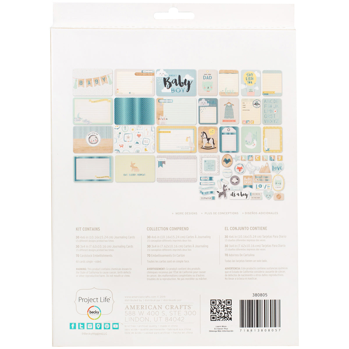 Project Life Little You Boys Value Kit - 71 pieces
