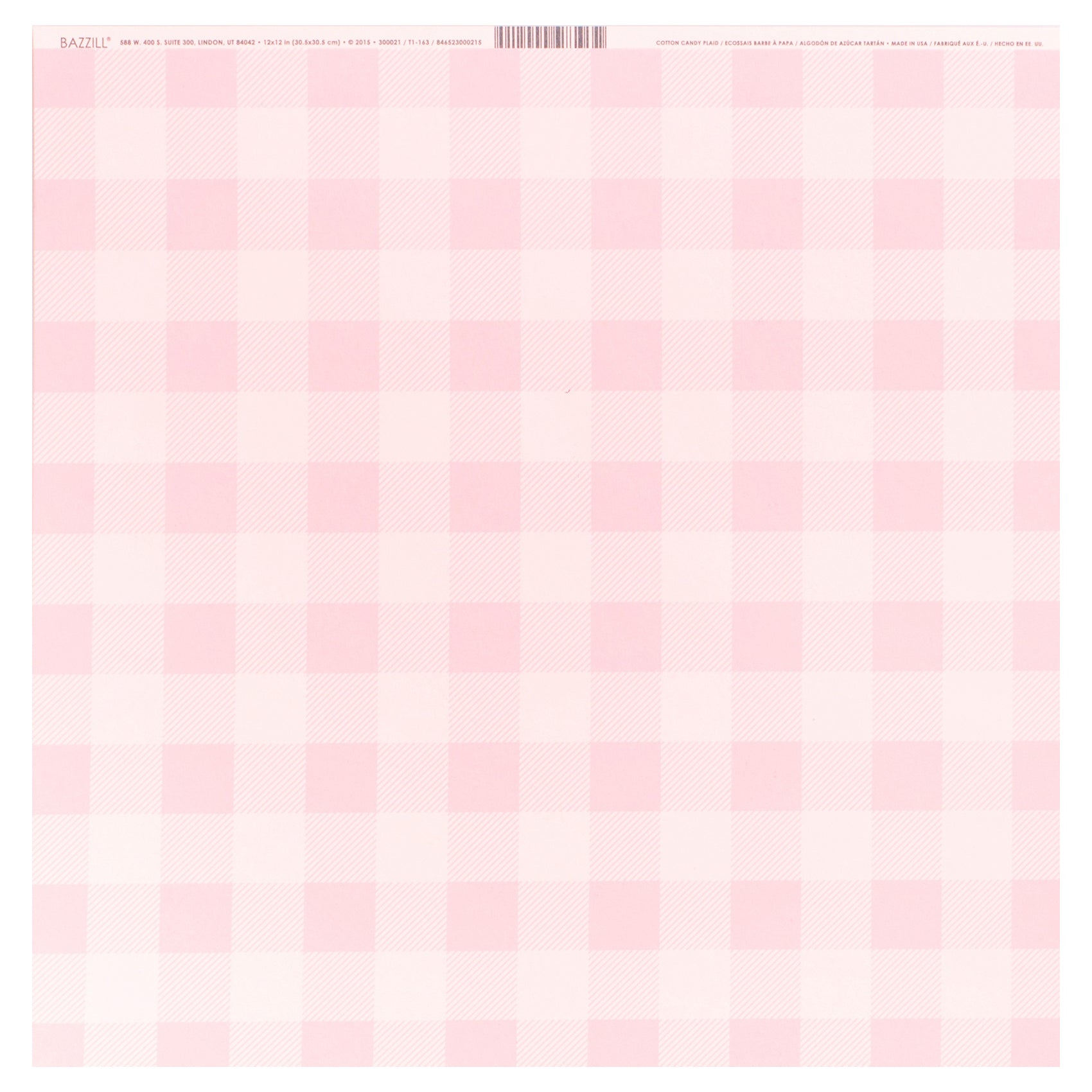 Bazzill 12x12" Plaid Cardstock Packs