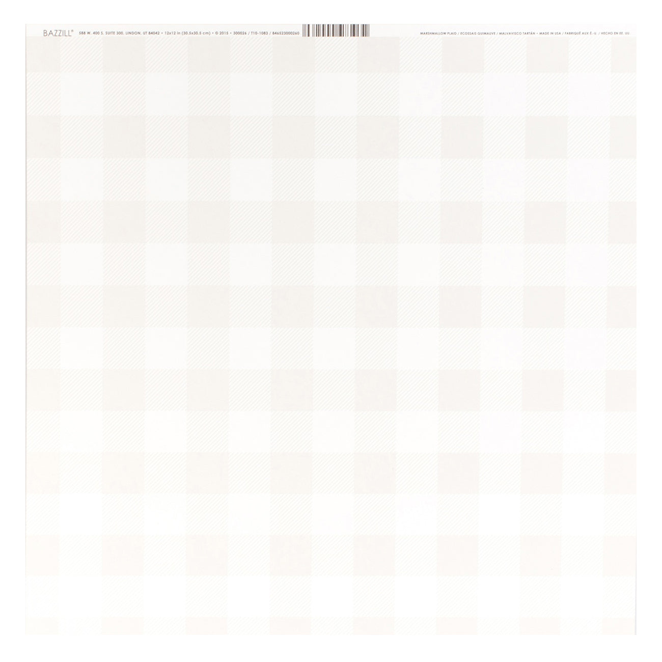 Bazzill 12x12" Plaid Cardstock Packs