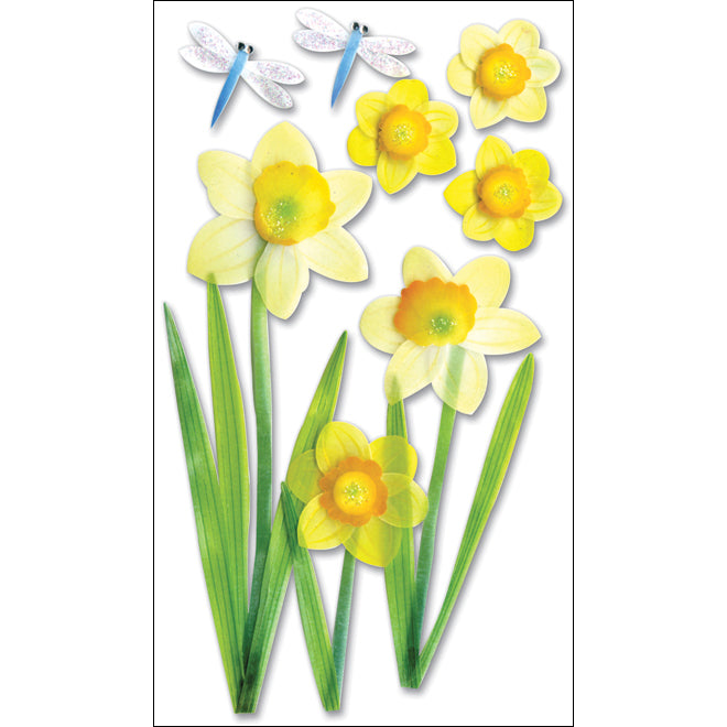 Jolee's Boutique Vellum Stickers - Daffodils, 8pcs
