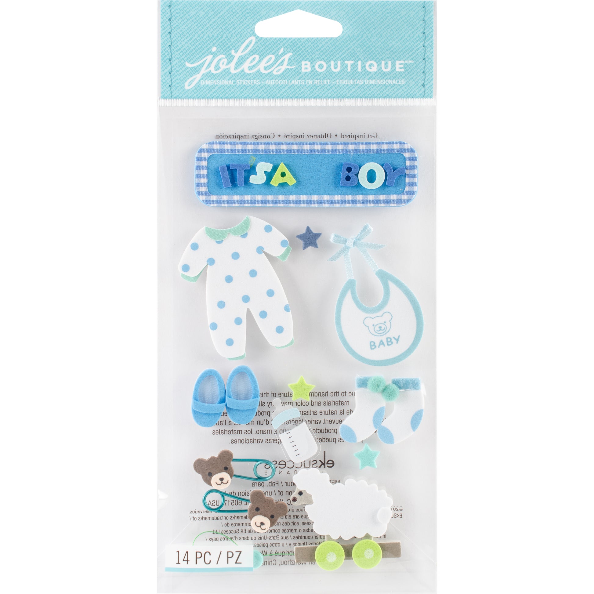 Jolee's Boutique Stickers - Baby Boy, 14pcs