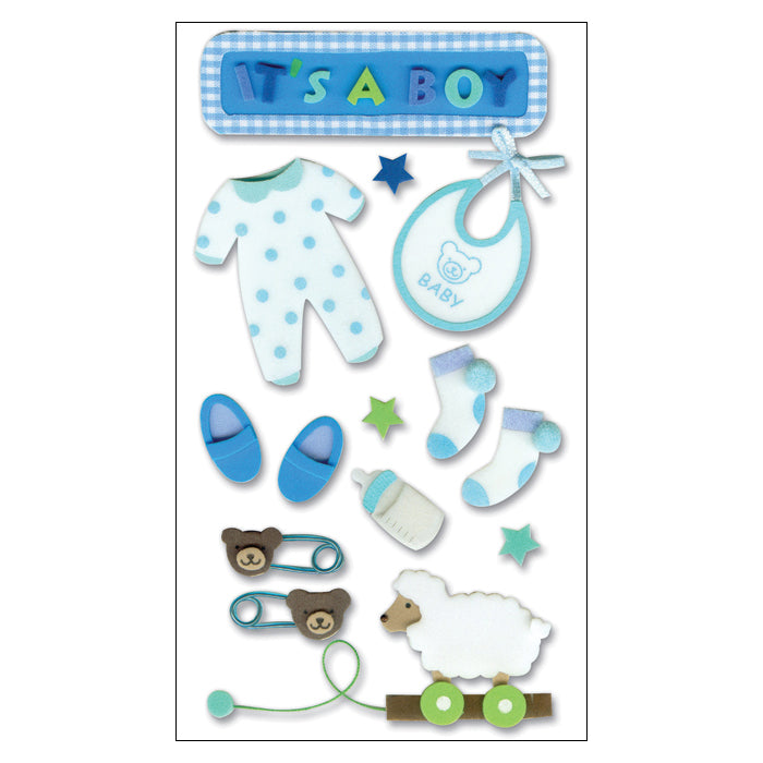 Jolee's Boutique Stickers - Baby Boy, 14pcs