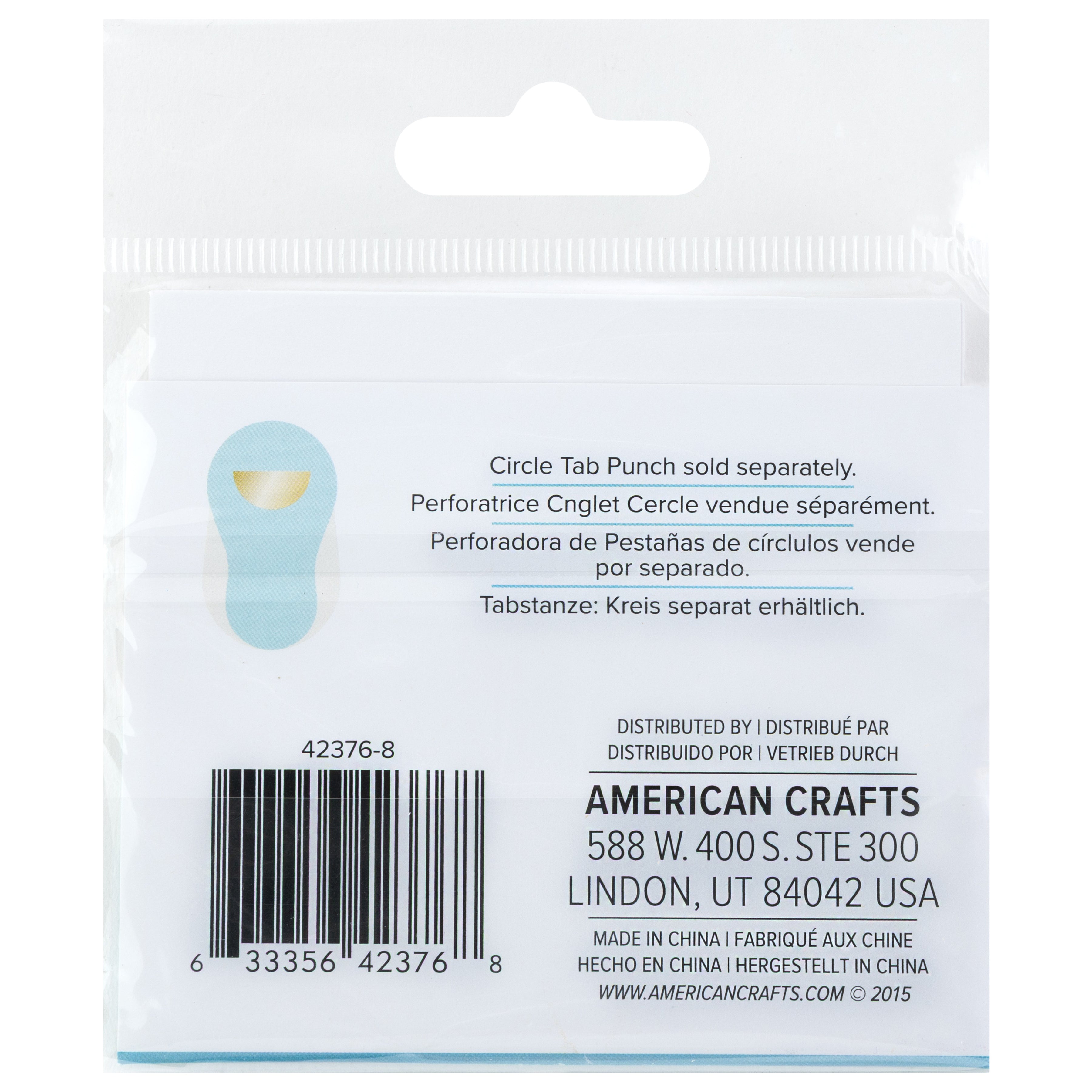 We R 1.5" File Tab Stickers - Circle Design, 12 pack