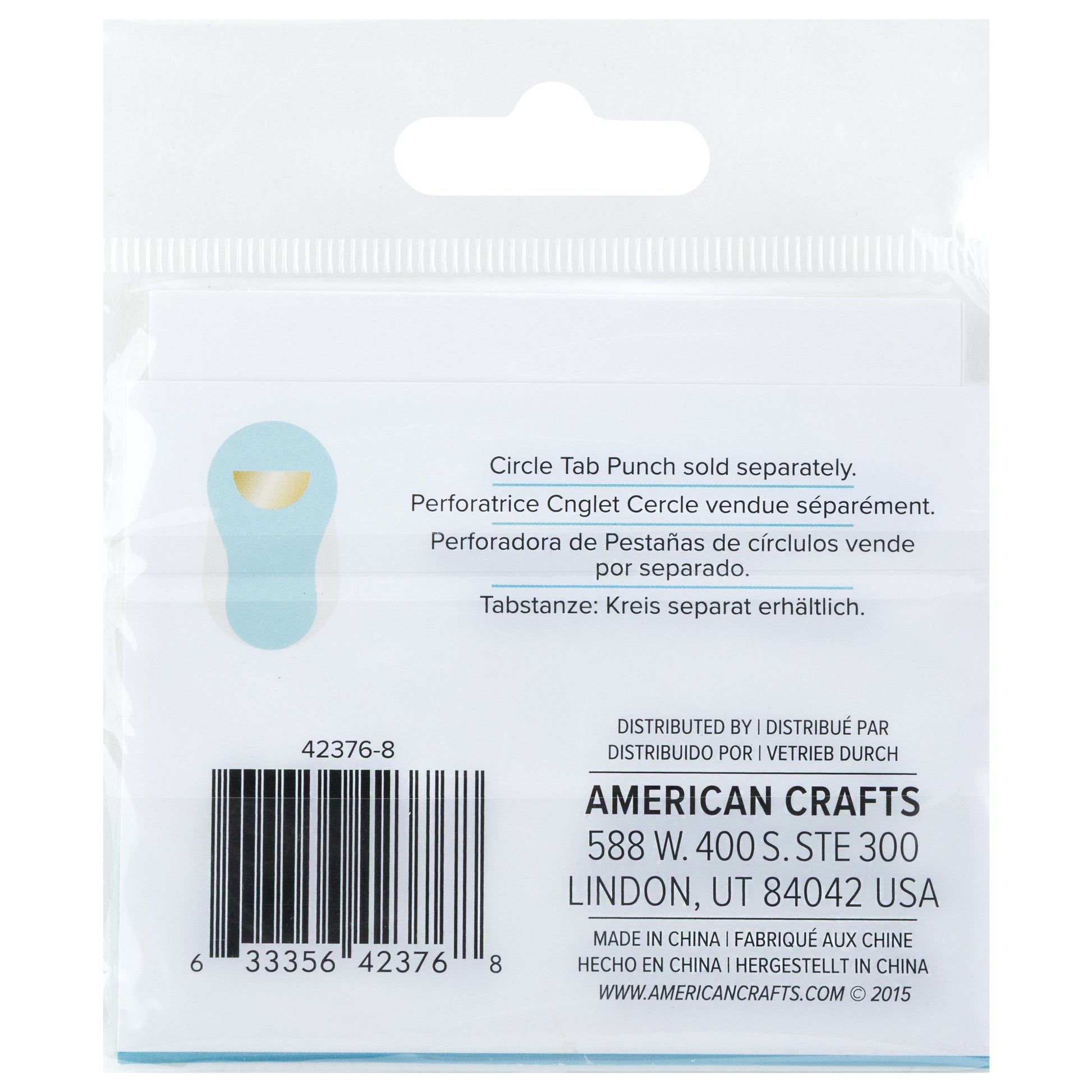 We R 1.5" File Tab Stickers - Circle Design, 12 pack