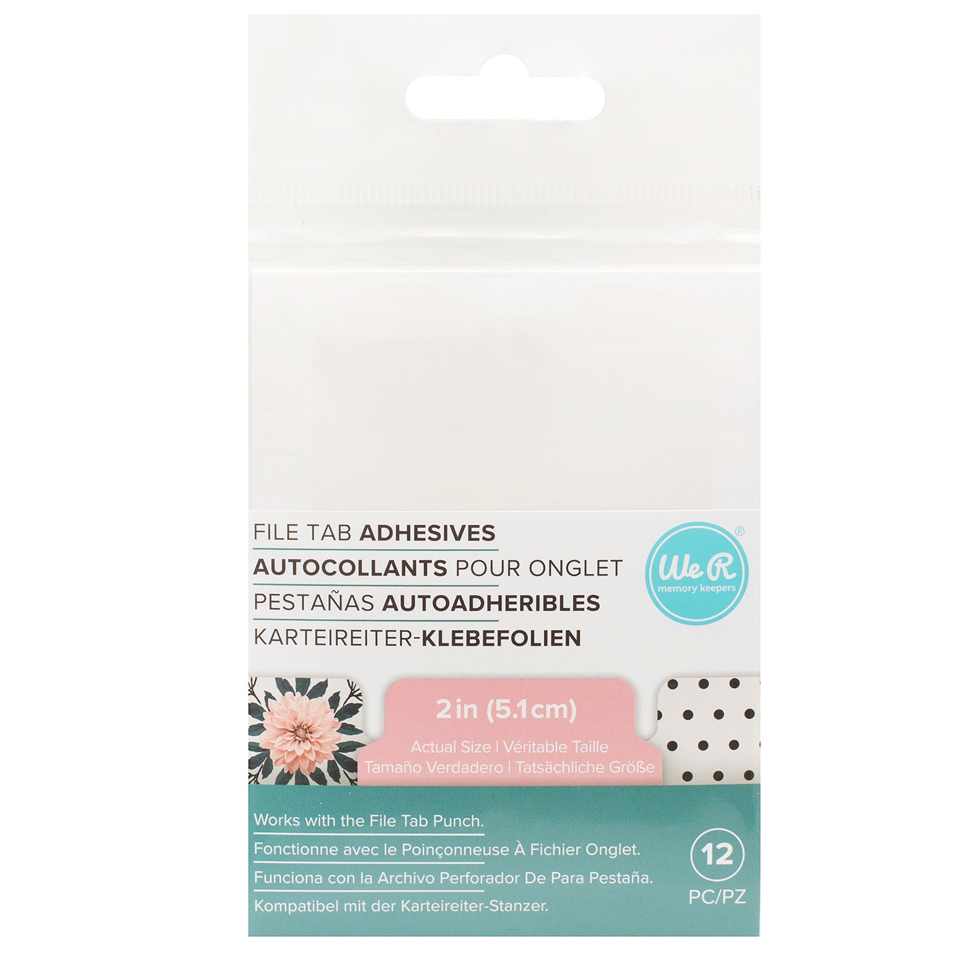 We R Makers 2" File Tab Stickers, 12 pack