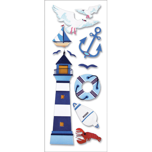 Jolee's Boutique Dimensional Stickers - Lighthouse, 10pcs