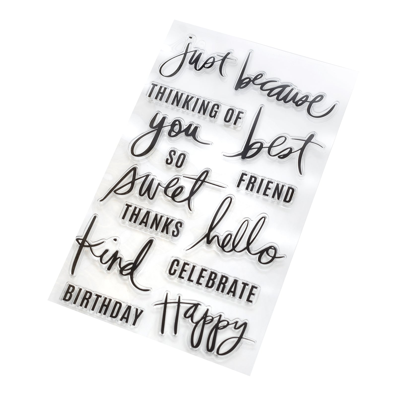 Heidi Swapp Minc Clear Stamps Set - Sentiments