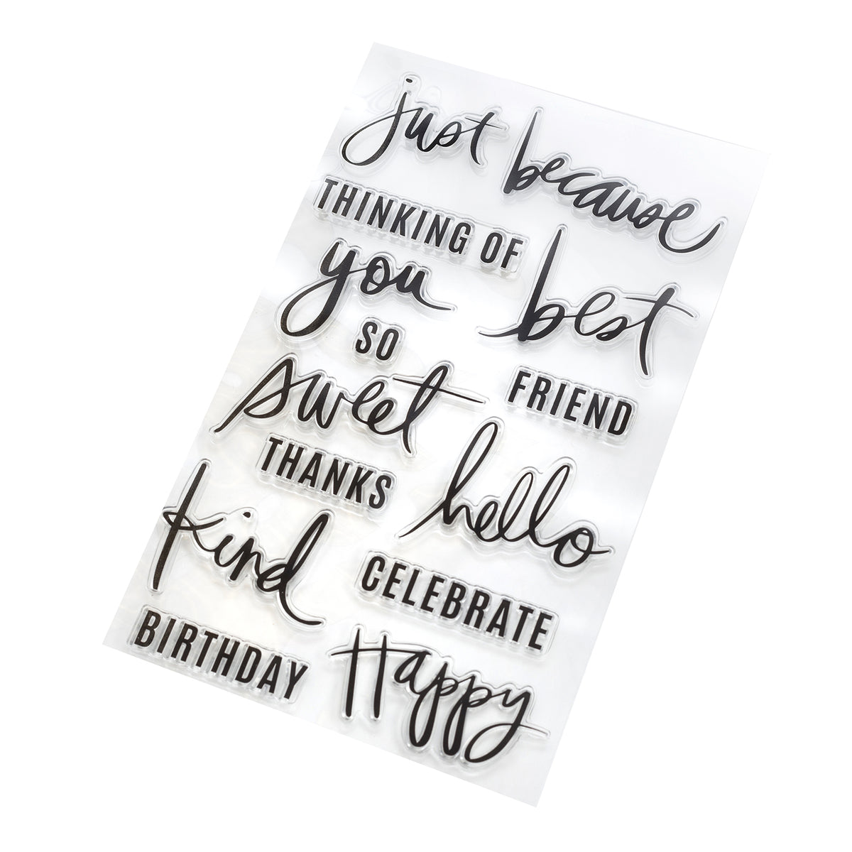 Heidi Swapp Minc Clear Stamps Set - Sentiments – American Crafts