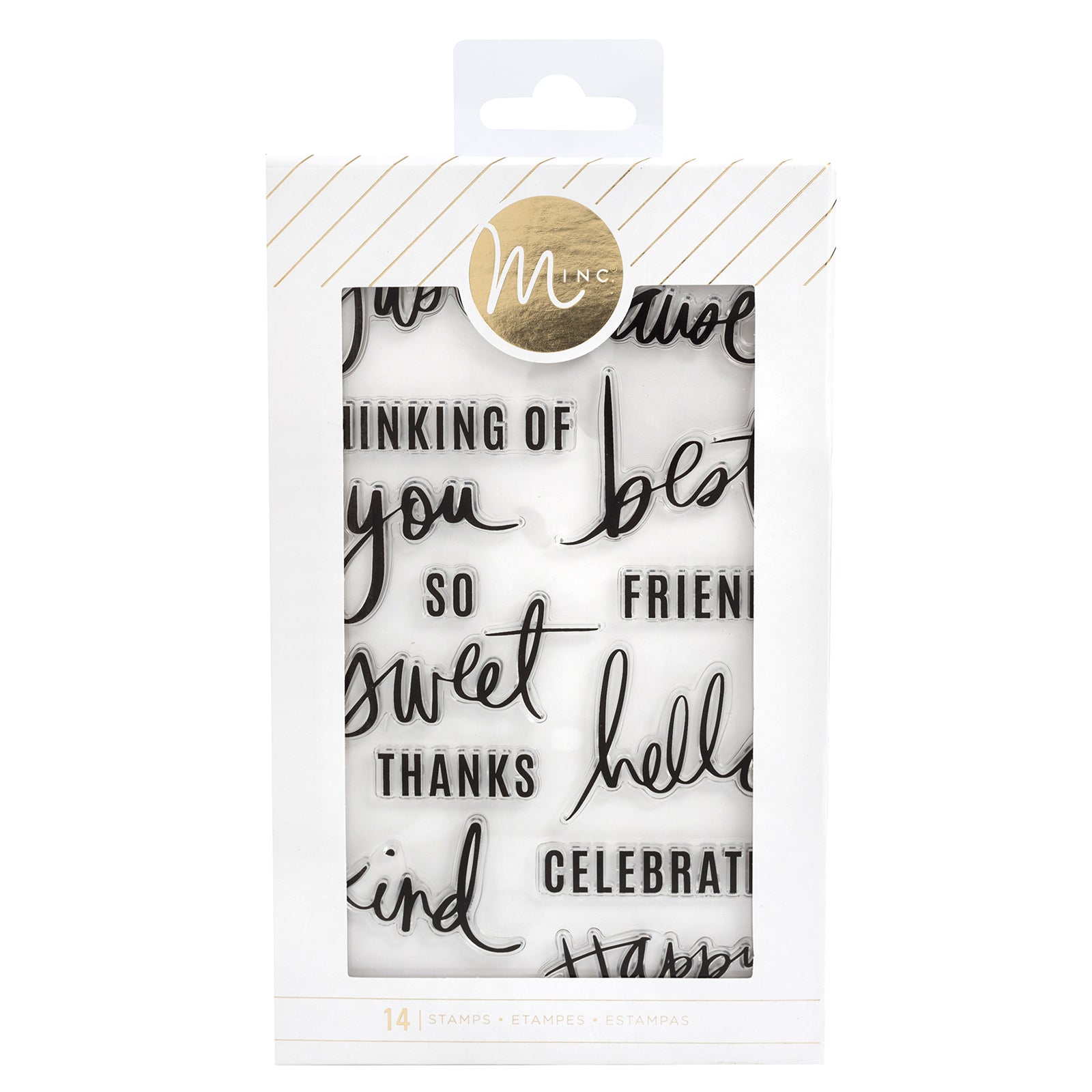Heidi Swapp Minc Clear Stamps Set - Sentiments