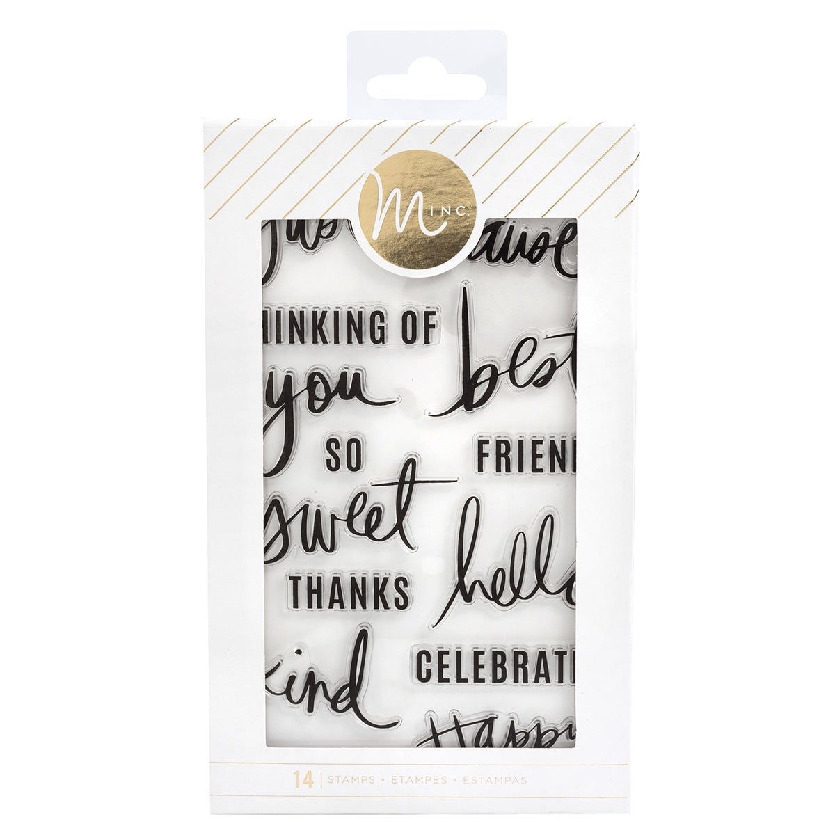 Heidi Swapp Minc Clear Stamps Set - Sentiments – American Crafts