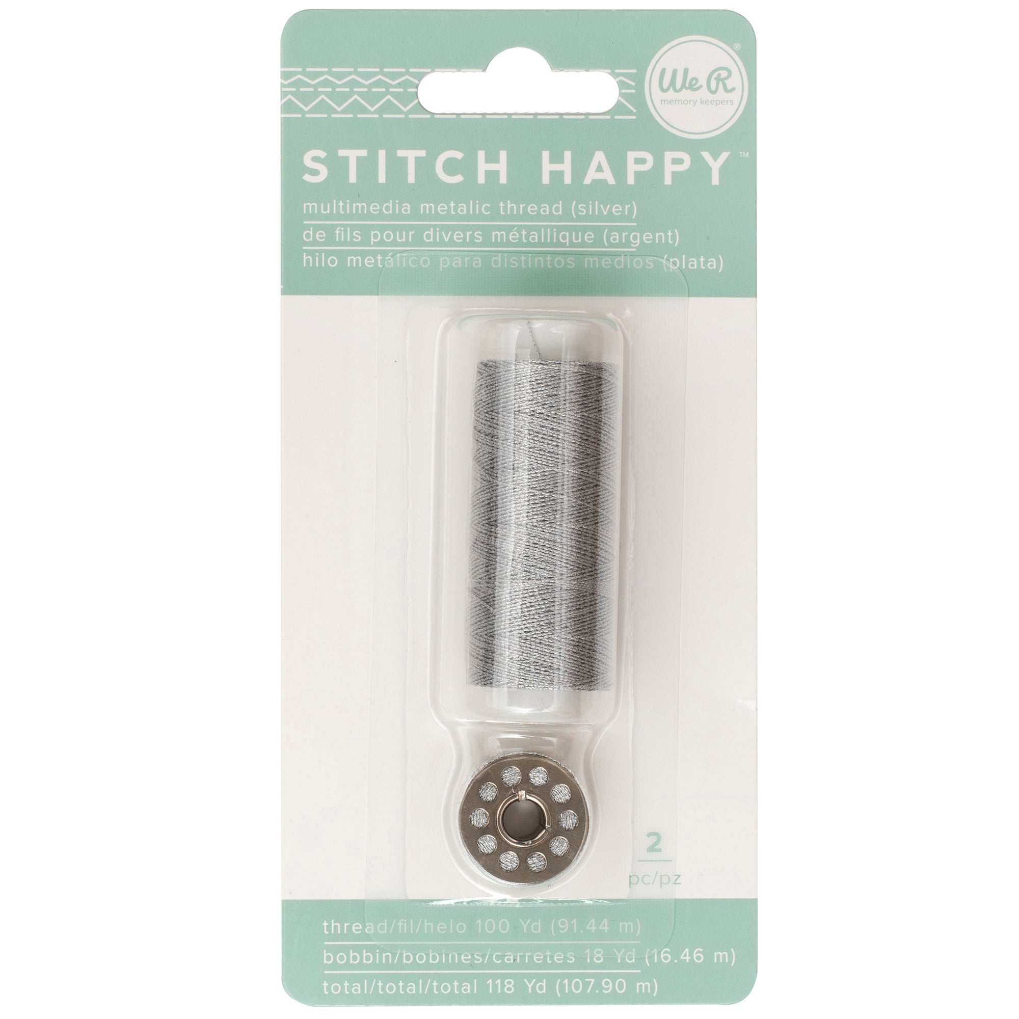 We R Stitch Happy Silver Metallic Thread