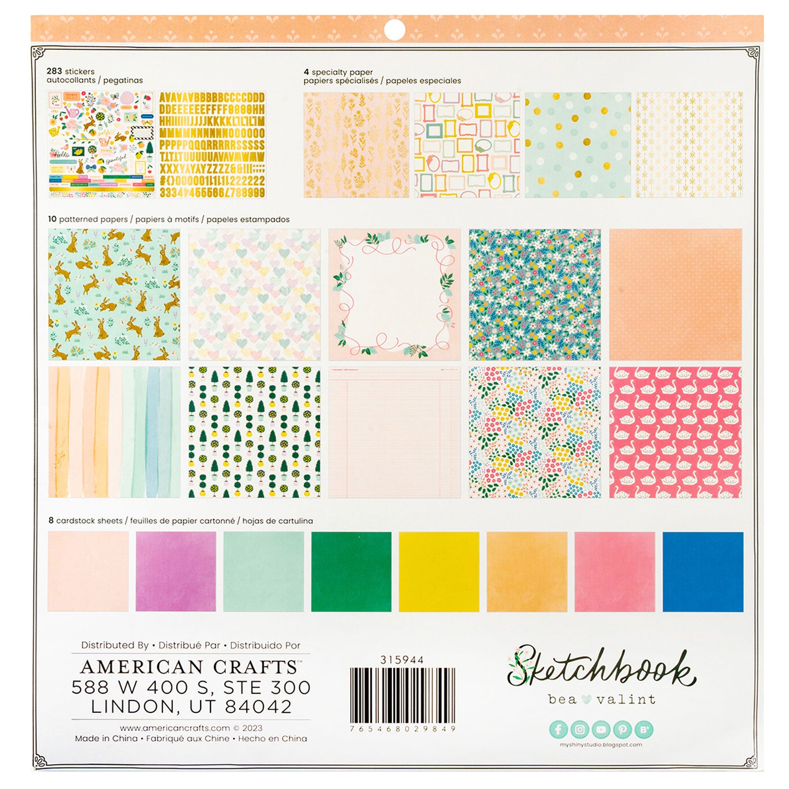 Bea Valint Sketchbook 12x12" Project Pad