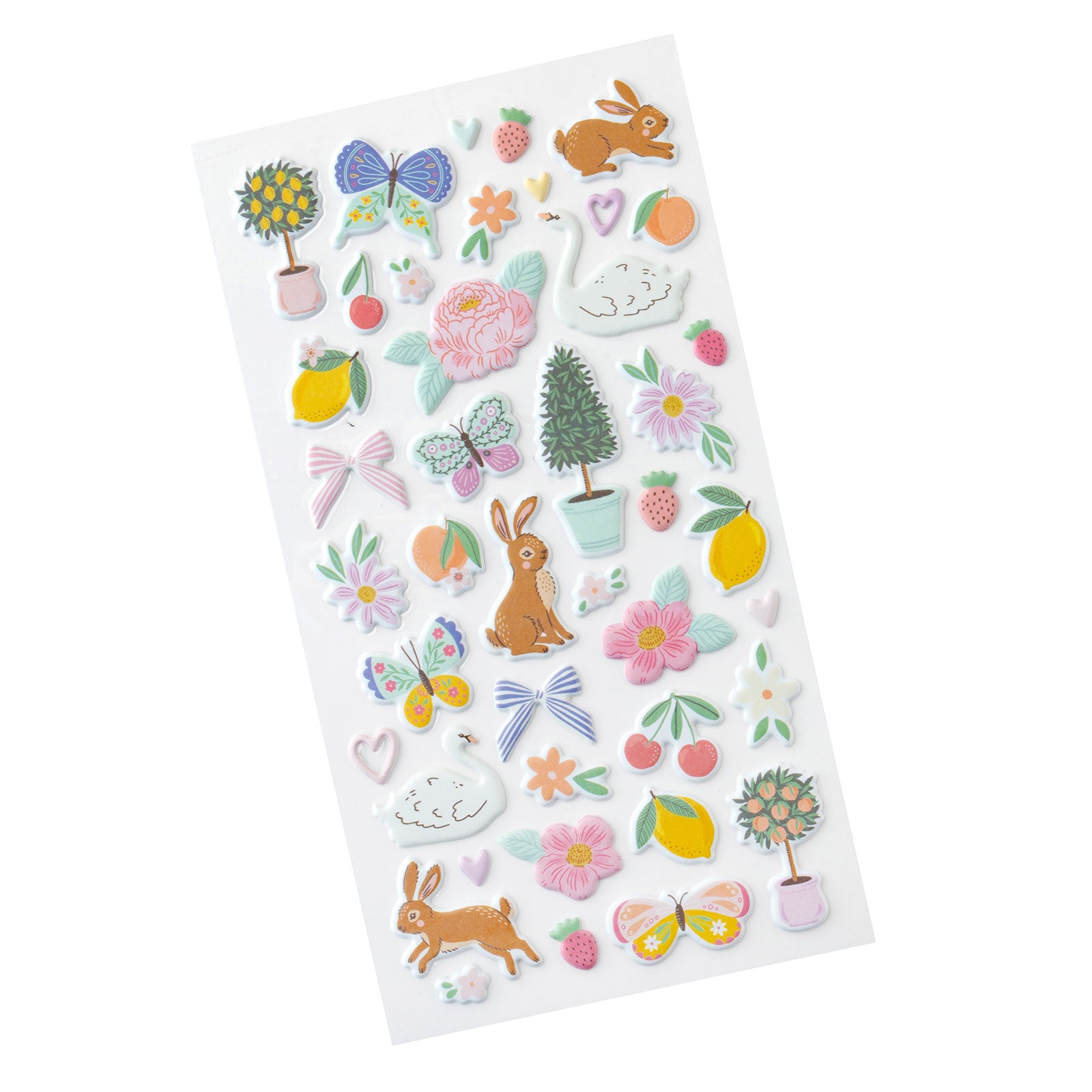 American Crafts Sketchbook Bea Valint Puffy Stickers - 42 Piece