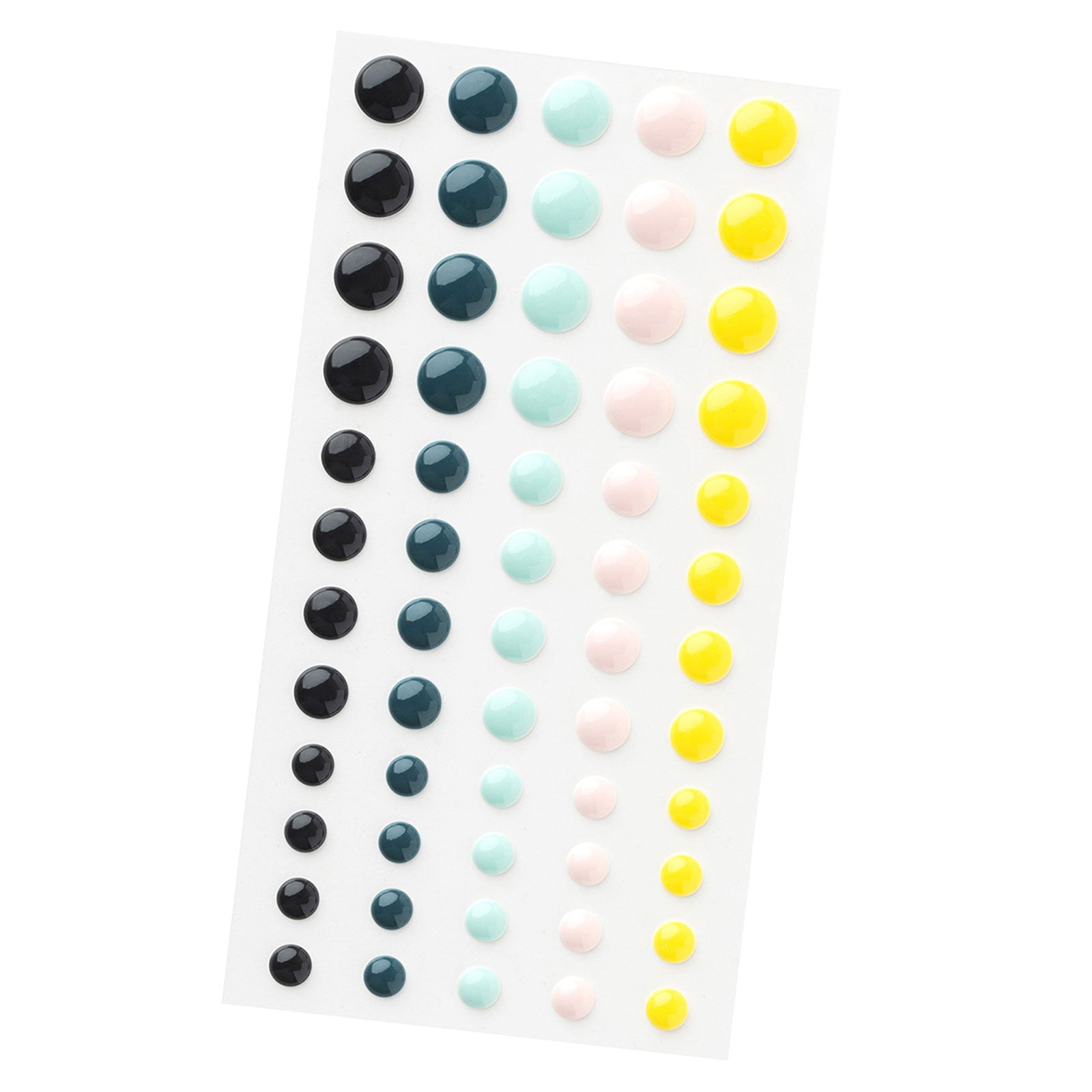 American Crafts Sketchbook Bea Valint Enamel Sticker Dots - 60 Piece