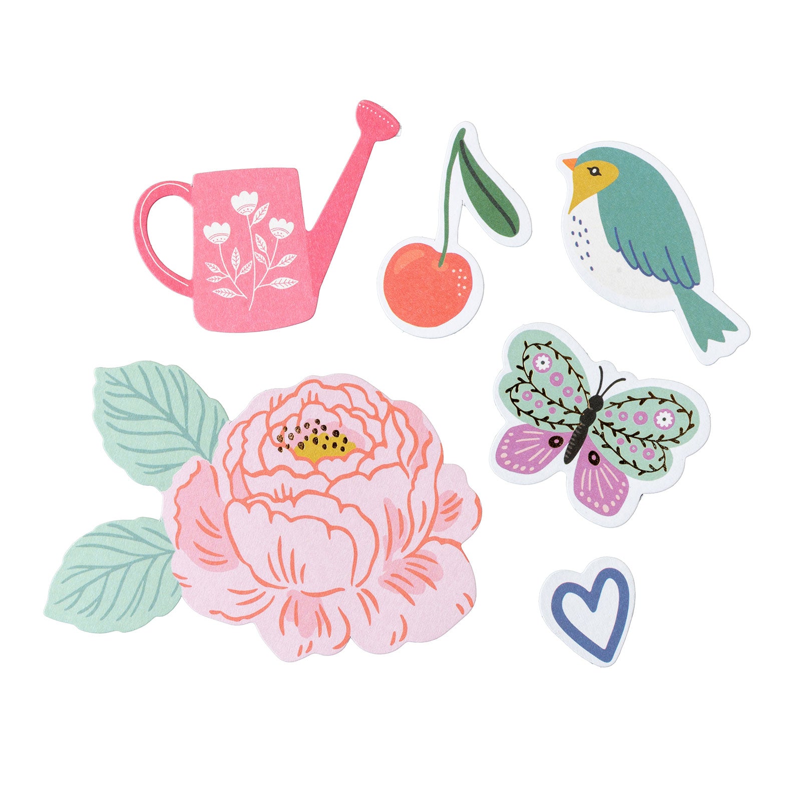 American Crafts Sketchbook Bea Valint Ephemera Icon Die Cut Shapes- 91 Pack