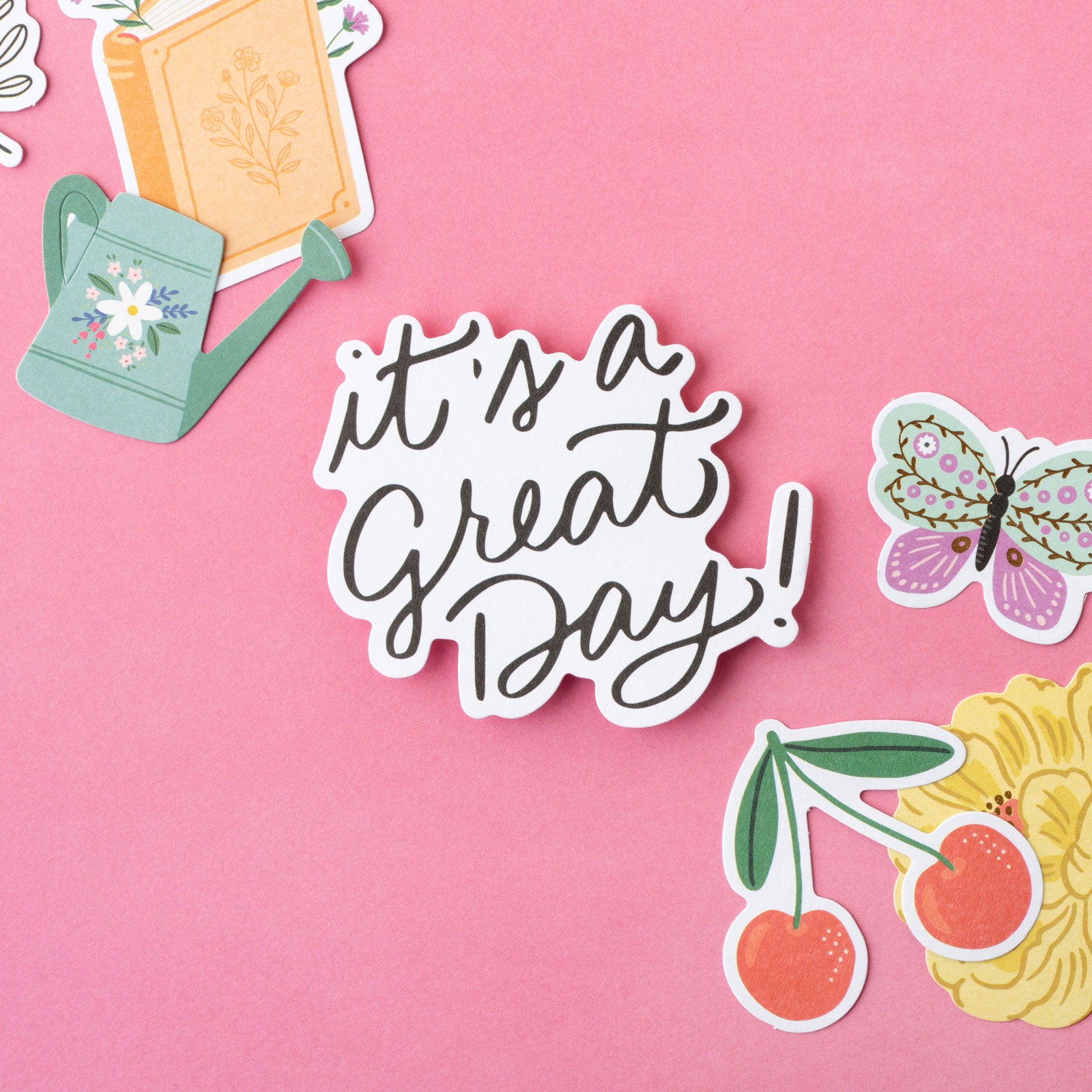 American Crafts Sketchbook Bea Valint Ephemera Icon Die Cut Shapes- 91 Pack